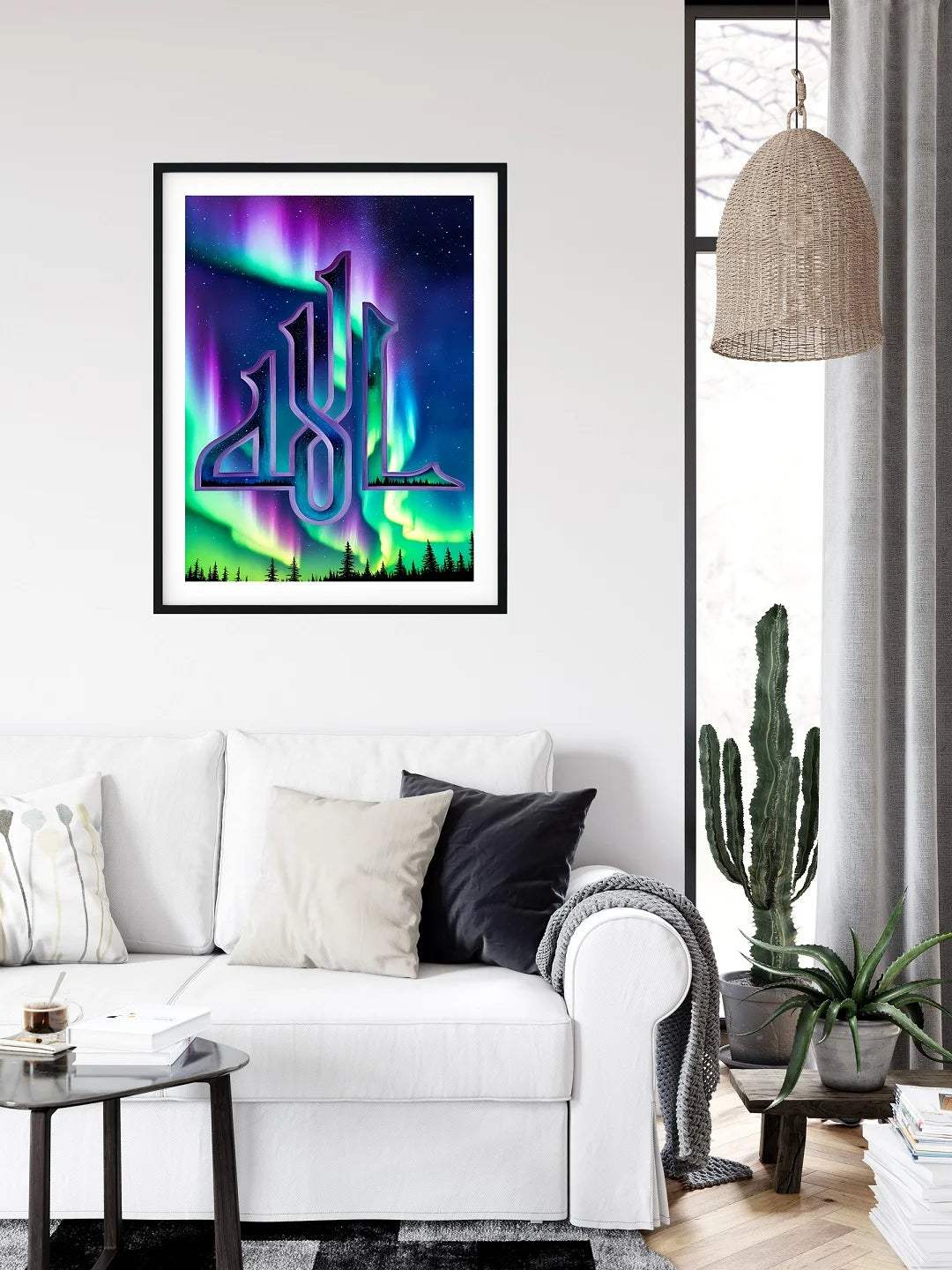 Colorful Allah’s Name Digital Calligraphy Wall Art