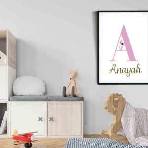 Anayah Girls Name Wall Art