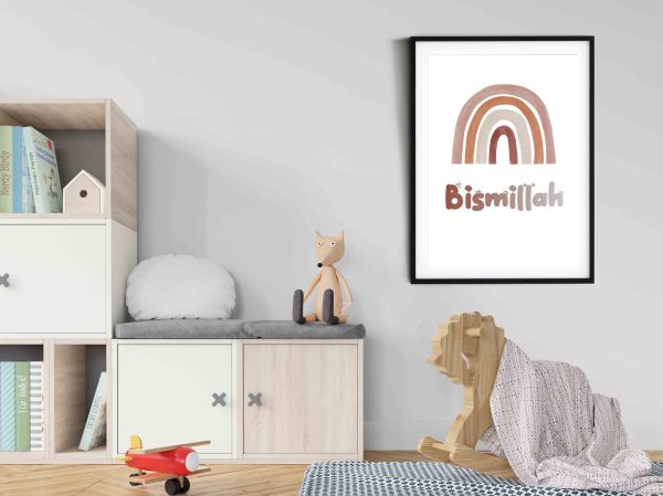 Bismillah Rainbow Wall Art