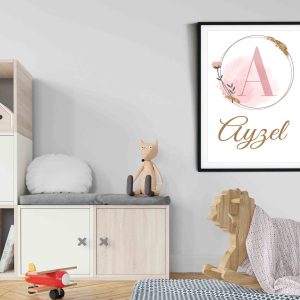 Ayzel Girls Name Wall Art