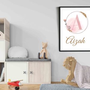 Omera Girl Name Wall Art