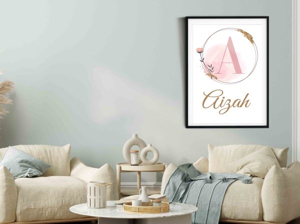 Omera Girl Name Wall Art