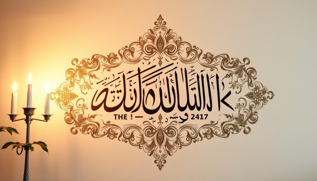 A beautifully ornate Islamic wall art piece featuring the calligraphic rendition of the name "AL-MALIK". The intricate design showcases the reverence and devotion embodied in this divine title of the Almighty. Delicate floral motifs and geometric patterns frame the central calligraphy, creating a visually captivating and spiritually uplifting composition. The artwork is bathed in a warm, ambient lighting, casting a serene and contemplative atmosphere. Rendered with a blend of traditional and contemporary techniques, this piece seamlessly blends timeless Islamic aesthetics with a modern sensibility, inviting the viewer to immerse themselves in the profound essence of AL-MALIK.