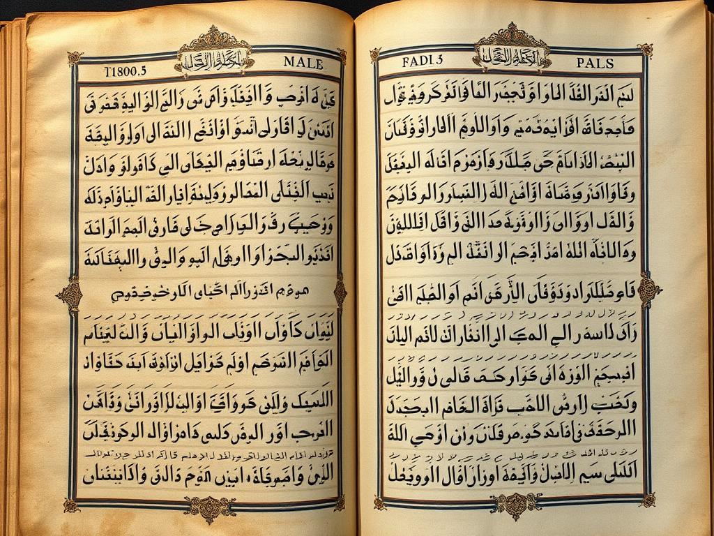 Ancient Islamic manuscripts discussing AL-BAAQI (The Everlasting)