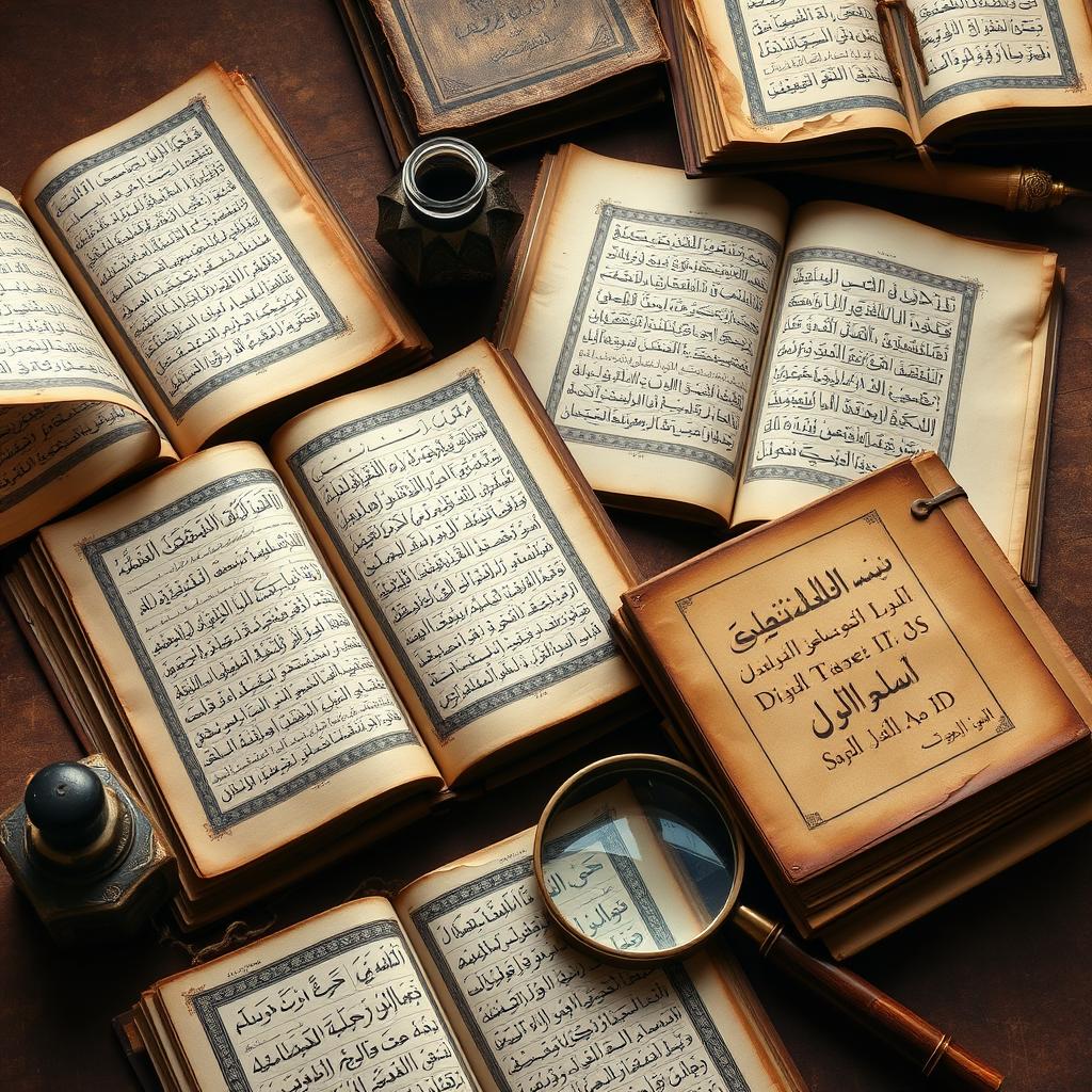 Ancient Islamic manuscripts discussing divine names