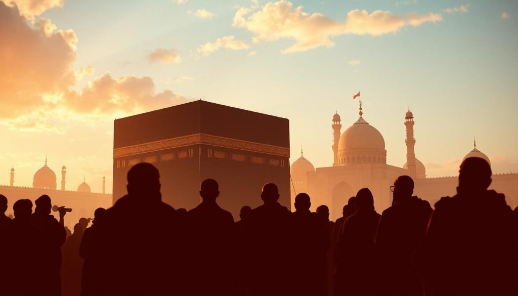 Artistic representation of the conquest of Makkah showing mercy and forgiveness