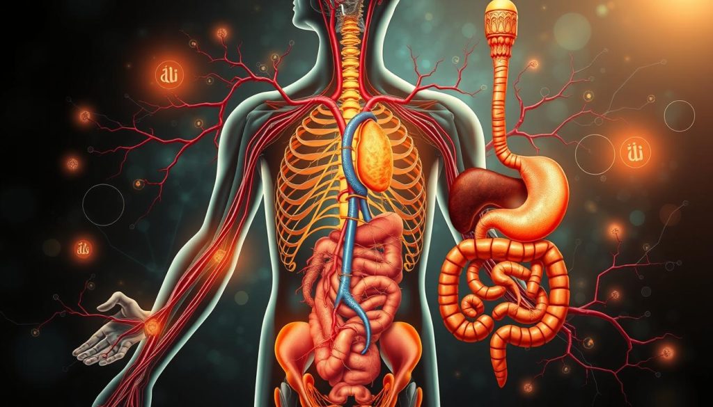 Complex human body systems showing Allah's gathering power in creation