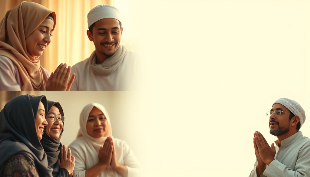 Diverse people experiencing Allah's governance in everyday life