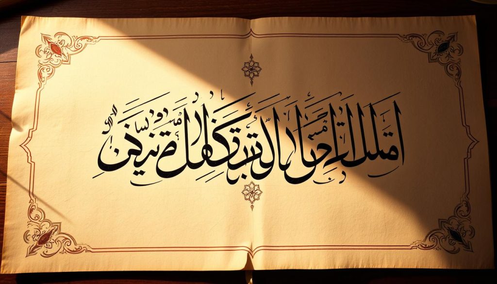 Diwani script Islamic calligraphy