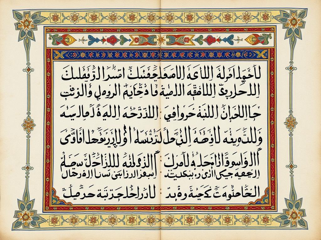 Illuminated Quranic verse from Surah Ar-Ra'd 13:9 mentioning AL-MUTA'ALI
