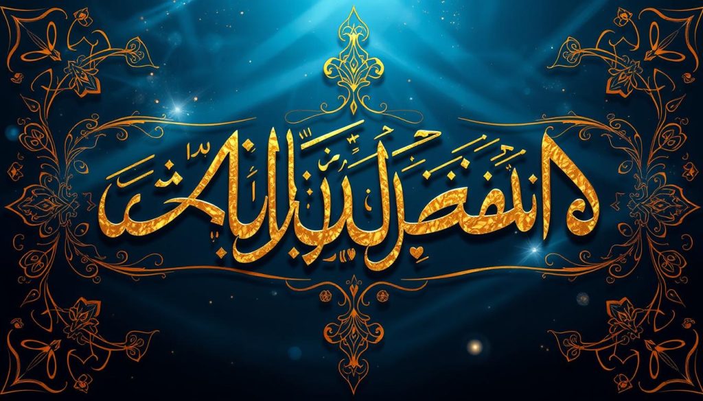 Islamic calligraphy representing AL-WAAHID and absolute oneness