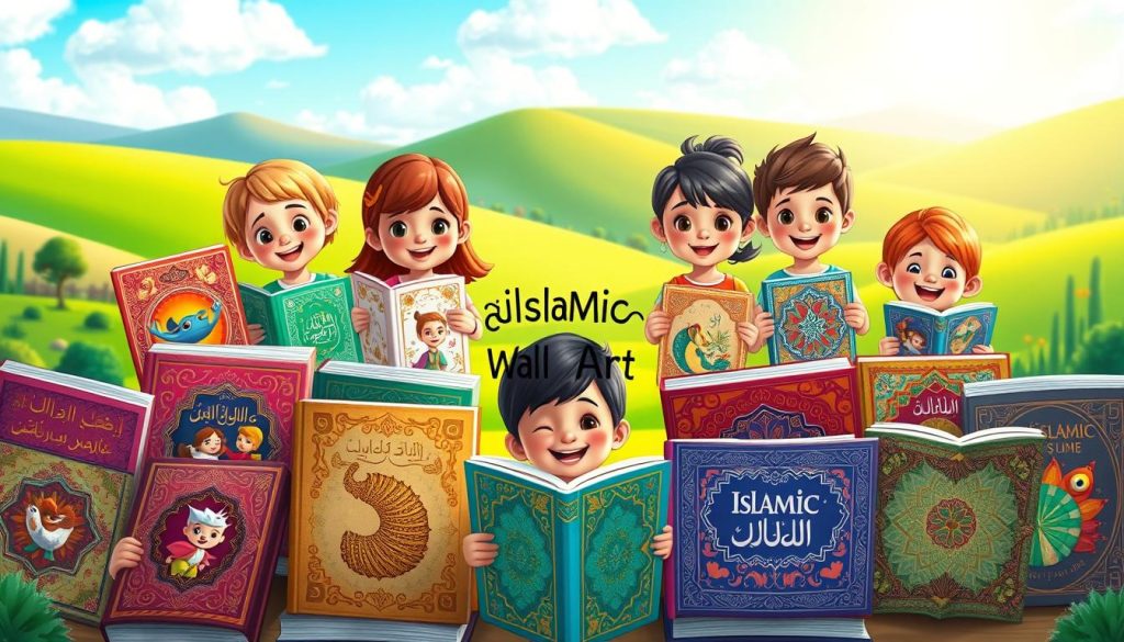 Islamic children's storybooks with vibrant illustrations