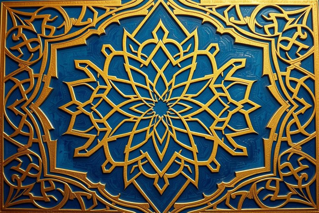 Islamic geometric patterns symbolizing the harmony and unity of AL-JAAMI