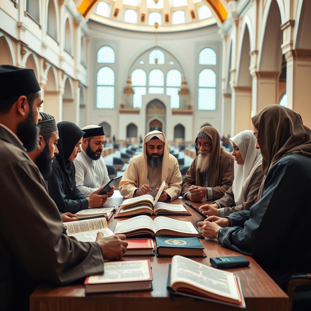 Modern Islamic scholars discussing divine attributes
