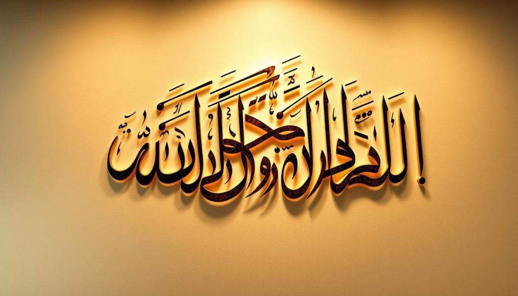 Nastaliq calligraphic style with its distinctive hanging appearance