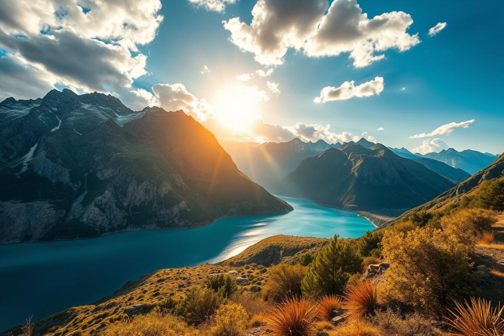 Natural landscape showing signs of Allah's presence through creation