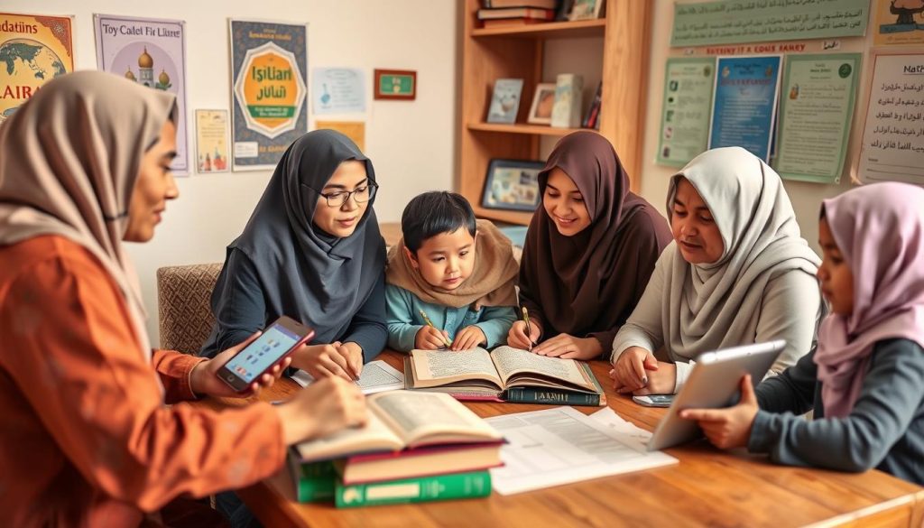 10 Inspirational Islamic Hadith Stories & Moral Lessons for Kids Parents and educators discussing Islamic Hadith stories for children, planning educational activities