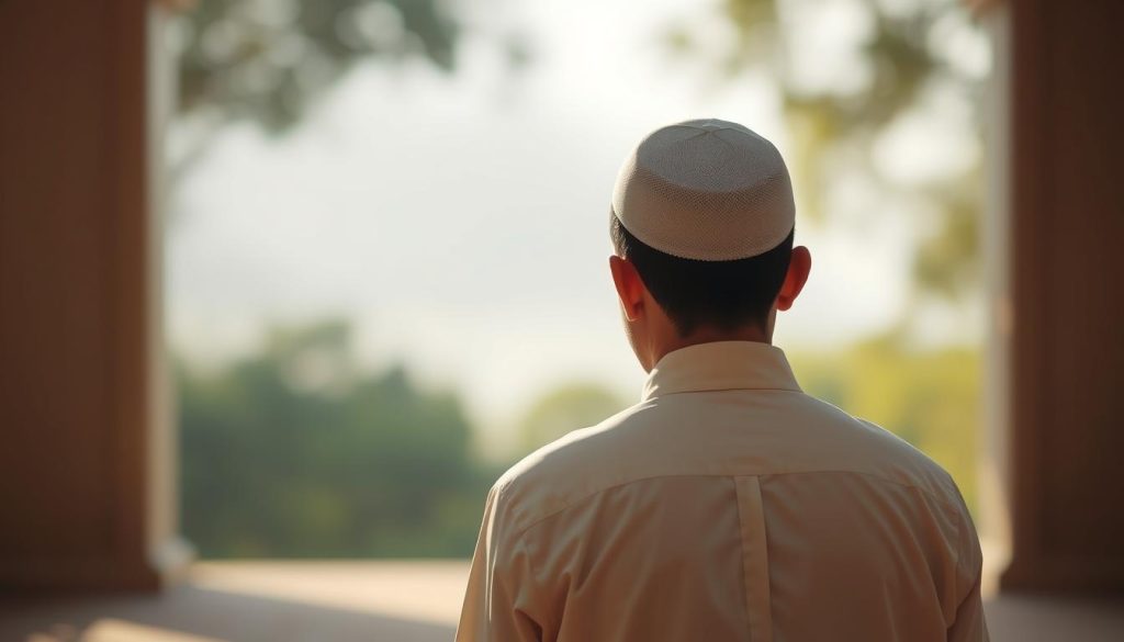 AL-MUNTAQIM: Understanding Allah's Name of Divine Justice Person in contemplative prayer reflecting on divine attributes