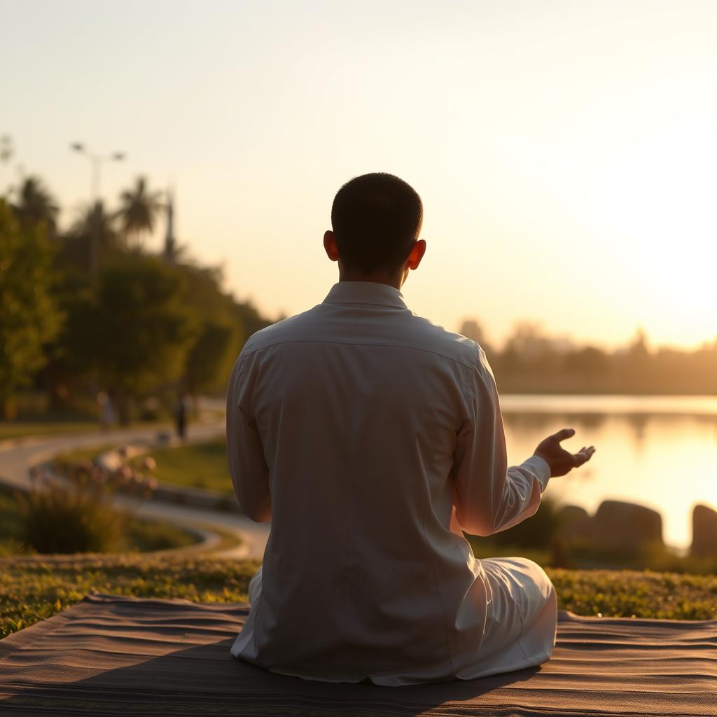 Person in prayer demonstrating trust in Allah