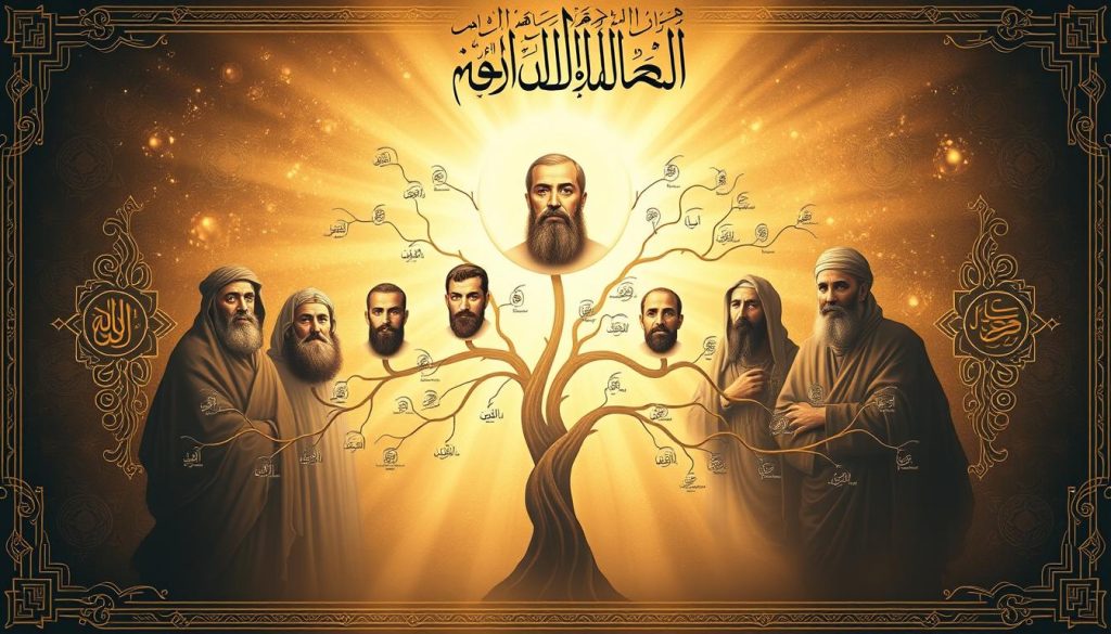 Prophet Muhammad's noble lineage through the bloodlines of Allah's envoys