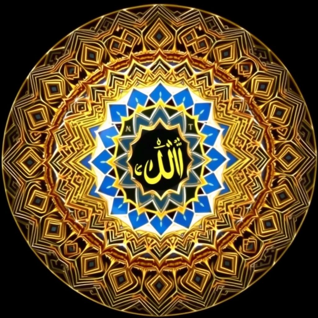 Symbolic representation of Allah's perfect attributes transcending human limitations