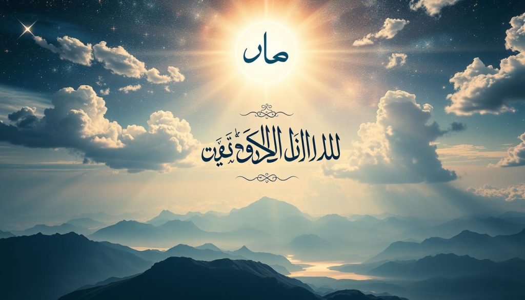 Symbolic representation of Allah's sovereignty over all creation