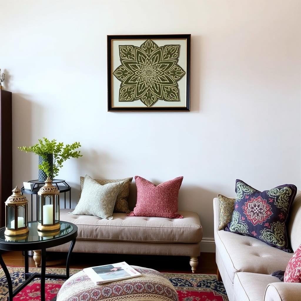 UK home with appropriately scaled Islamic décor elements