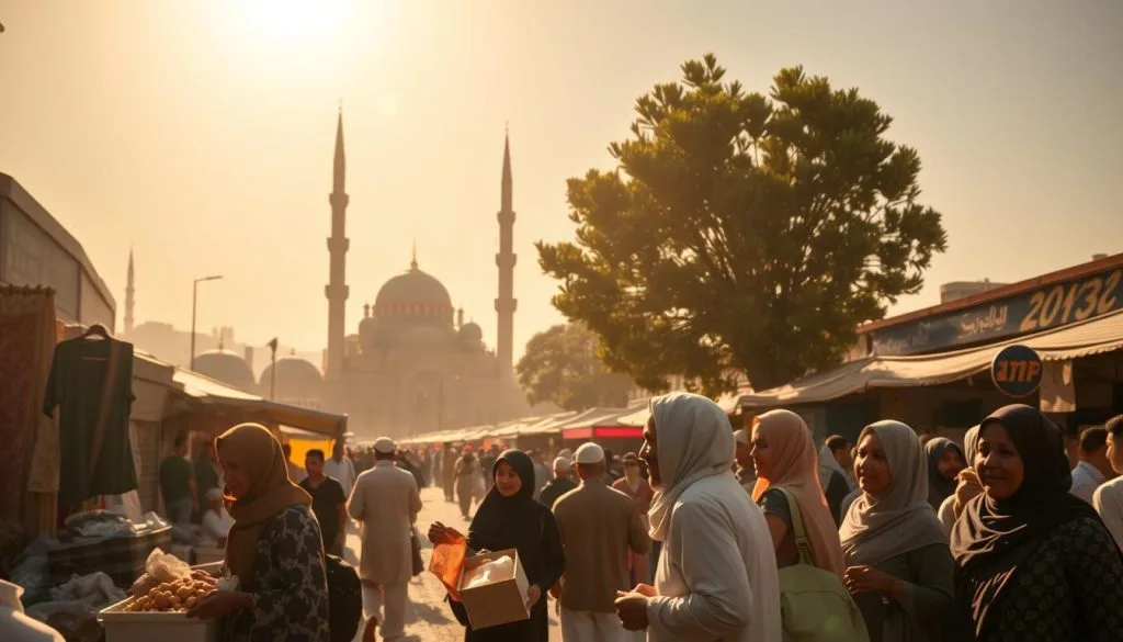 Third pillar of Islam: food charity given during Ramadan