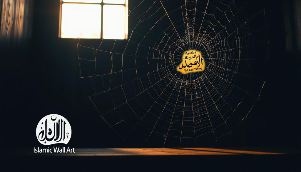 islamic values parable spider web