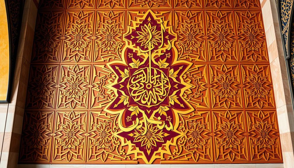 kufic arabic calligraphy geometric forms