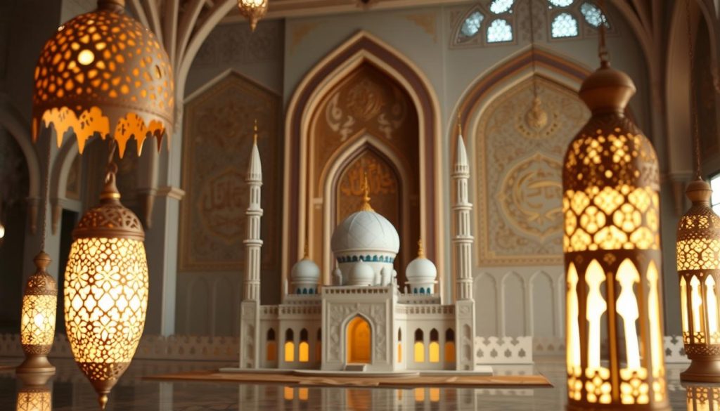 mosque crafts and Islamic architecture models
