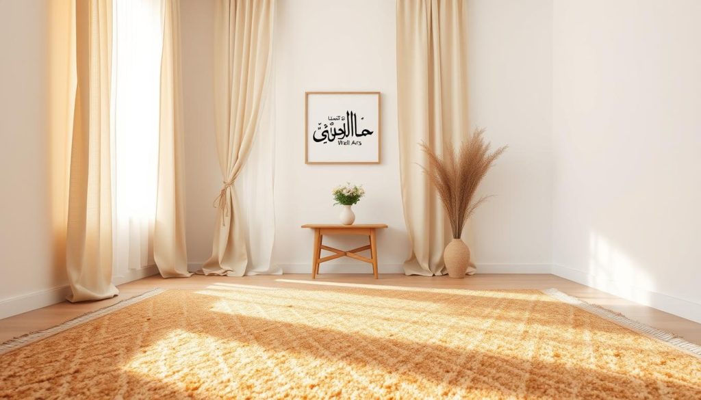natural fabrics for simplicity in Islamic homes