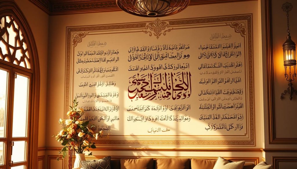 quranic verses wall decor