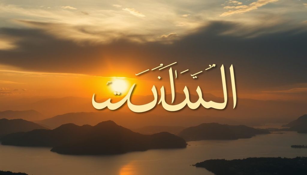 صورة ختامية مع اسم الله الغني (AL-GHANIYY) بخط جميل