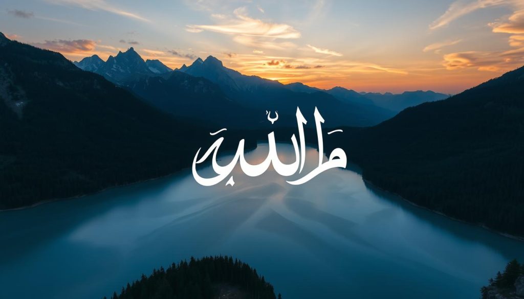 منظر طبيعي يظهر عظمة خلق الله وغناه مع اسم الله الغني (AL-GHANIYY)