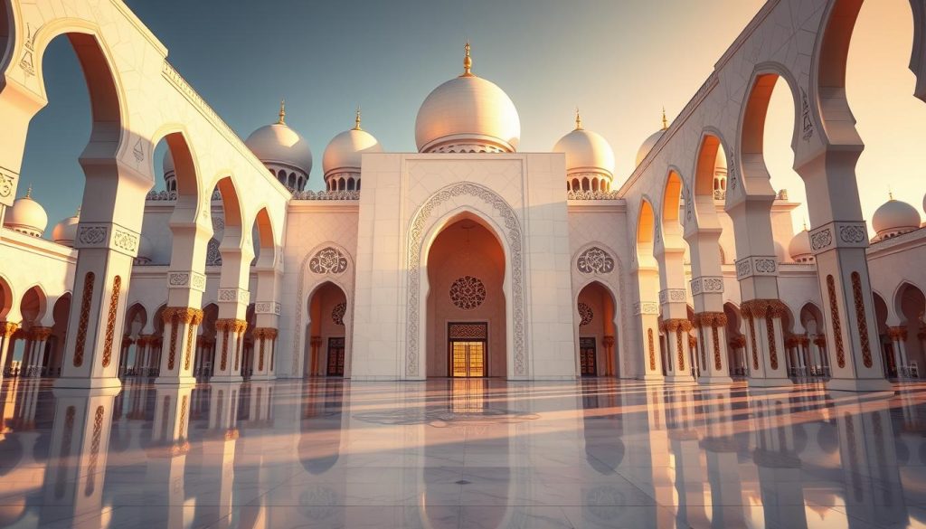 Sheikh Zayed Grand Mosque white marble façade