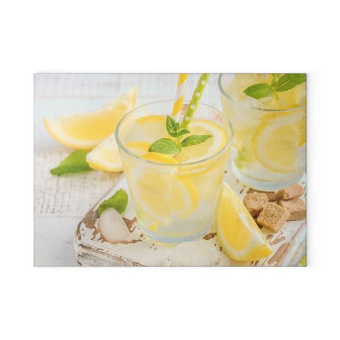 Lemonade Delight Glass Cutting Board