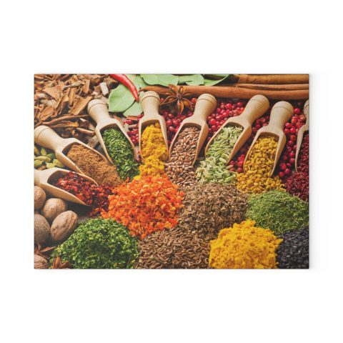 Spice-Inspired Glass Cutting Board
