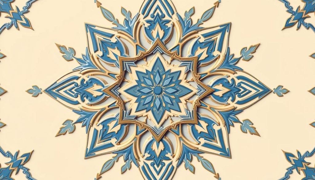 Serene Islamic geometric pattern symbolizing divine balance and harmony