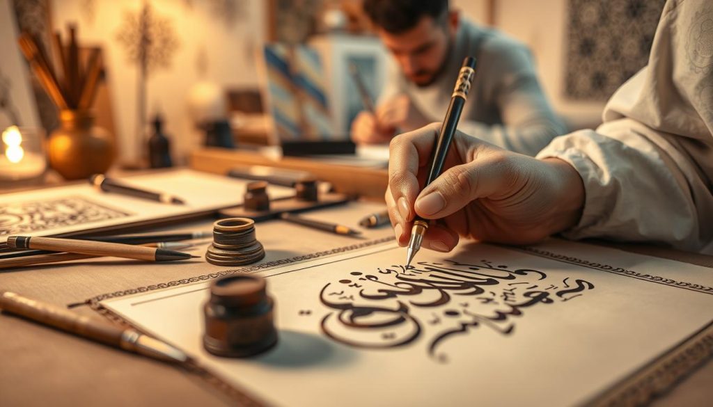 calligraphy craftsmanship process
