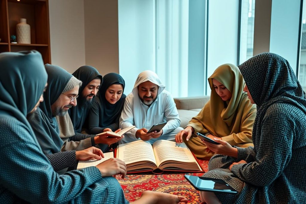 ASH-SHAHEED: Understanding The Divine Witness in Islamic Tradition A group of Muslims studying the concept of ASH-SHAHEED together