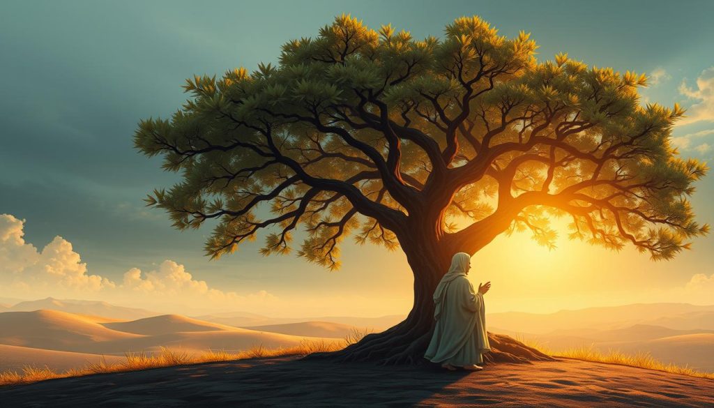 Understanding Al-Mujeeb: The Divine Responder and the Benefits of Embracing This Name Artistic depiction of Prophet Ayyub's trial and patience