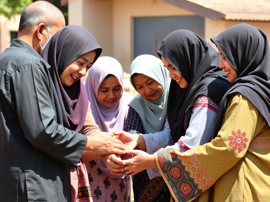 The Meaning and Benefits of AL-QAWIYY: A Comprehensive Guide Community members supporting each other