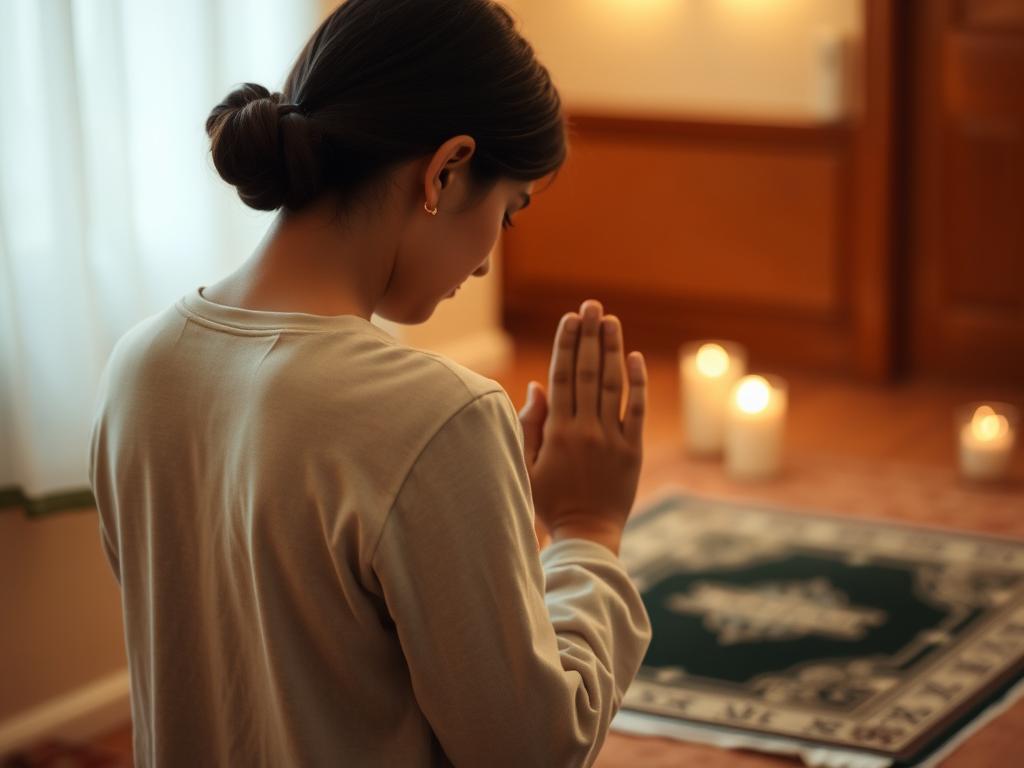 Understanding ASH-SHAHEED: Meaning and Benefits of Exploring This Concept Person finding comfort in prayer during difficult times