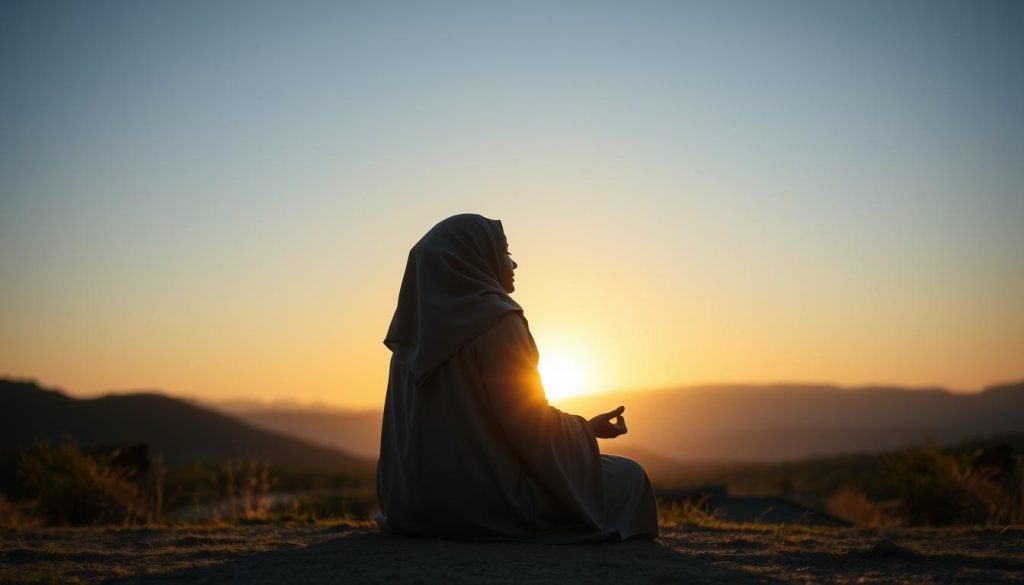 Understanding AL-MATEEN: Meaning, Significance, and Key Benefits Person in peaceful meditation reflecting on the concept of AL-MATEEN for spiritual strength