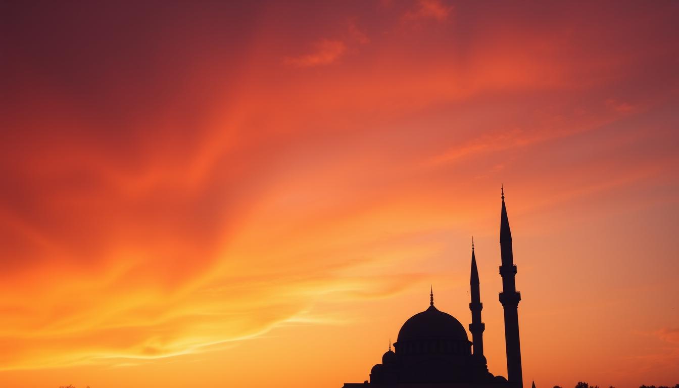 Prophet Musa: The Story of Moses in 7 Beautiful Chapters Prophet Musa: a mosque silhouette at sunset, a reminder of trust in Allah