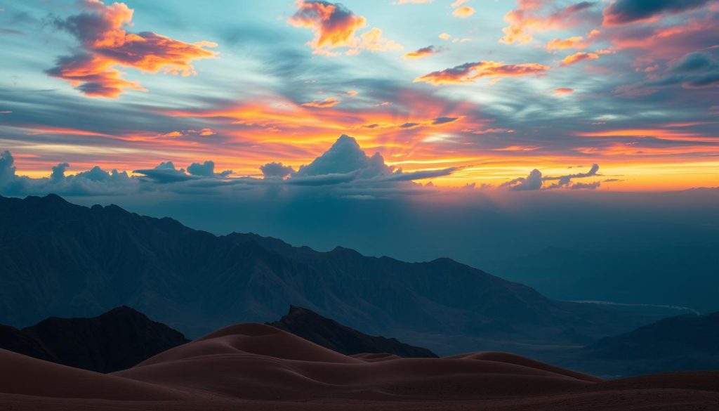 Sunset scene symbolizing divine protection of Al-Hafiz over creation
