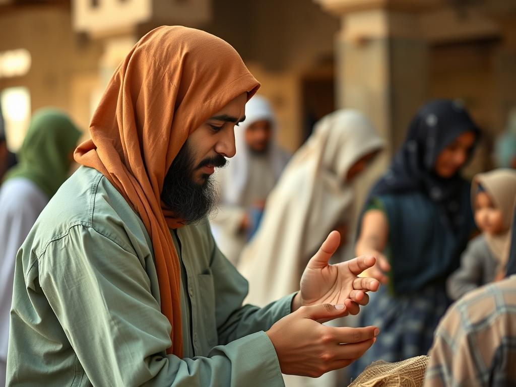الباعث (Al-Ba'ith): معنى وفوائد فهم اسم الله الباعث مسلم يقوم بأعمال صالحة استعداداً ليوم البعث