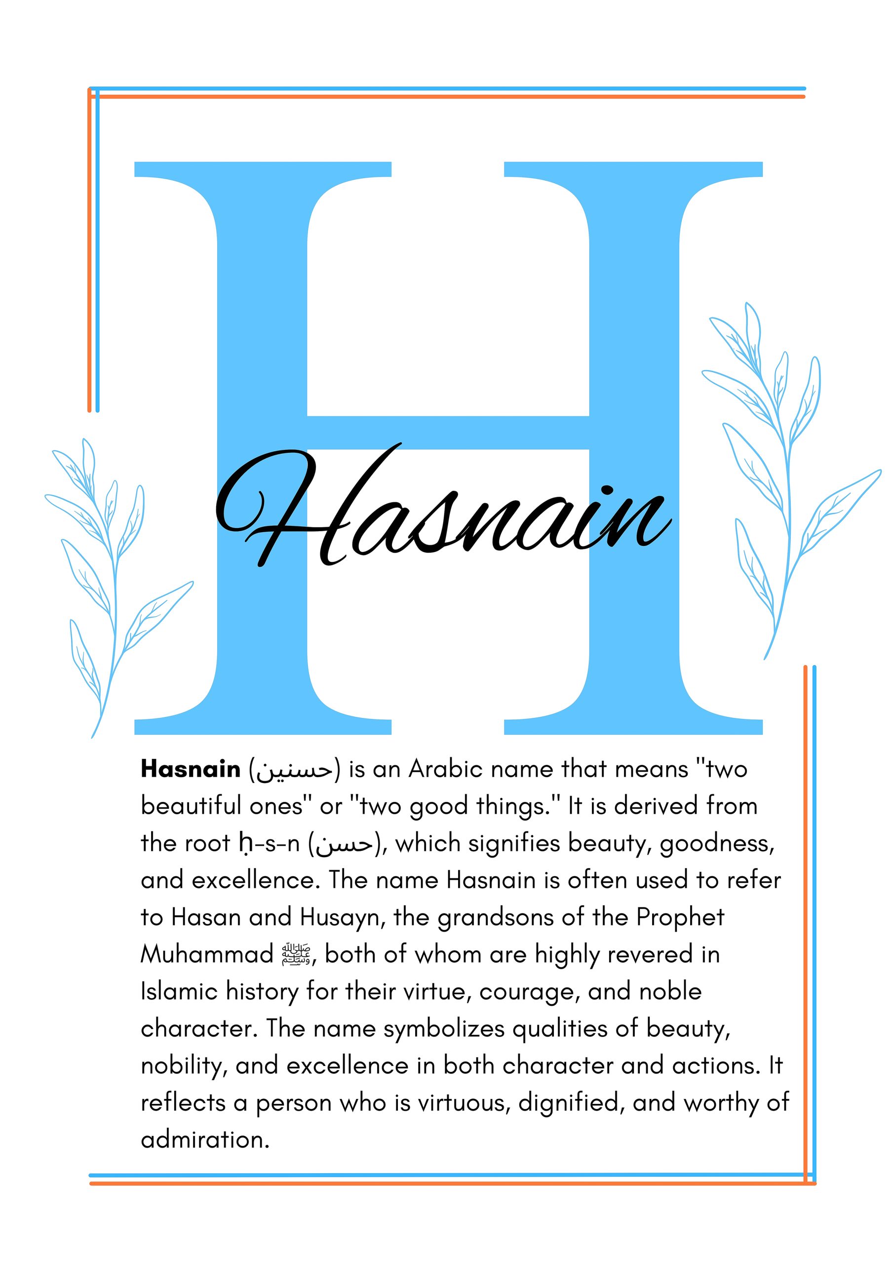 Hasnain Islamic Wall Art Hasnain Islamic Wall Art