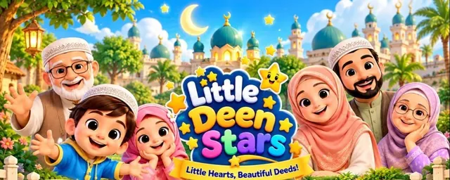 Hamaza, Ayesha and their family waving in a sunny garden